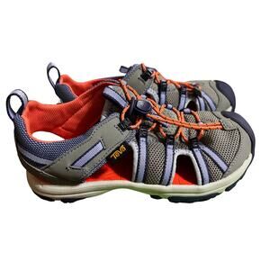 Teva Youth Purple/Coral  FM1219K Adjustable Summer Sandals Size 3